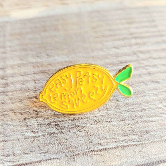 unbranded Jewelry - Easy Peasy Lemon Squeezy Pin Lemon Pin Summer Y2K Cottagecore